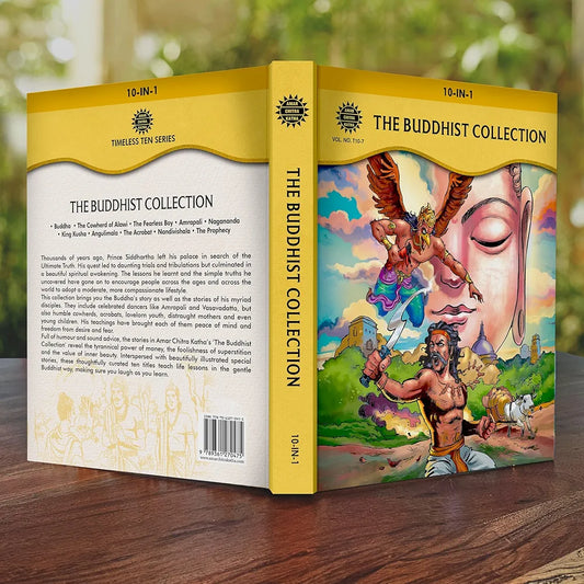 The Buddhist Classics Collection – Illustrated Comic Book Set | Stories of Buddha, Amrapali, King Kusha, Angulimala & Legendary Monks | Wisdom & Enlightenment for All Ages | Amar Chitra Katha 10-in-1