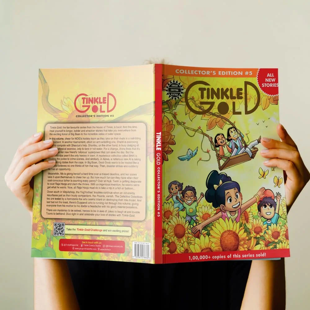 Tinkle Gold 5 | Classic Indian Comics for Kids | Story Books for Ages 5-10 | Fun and Educational | Bestselling Gift for Children | Tinkle Collection