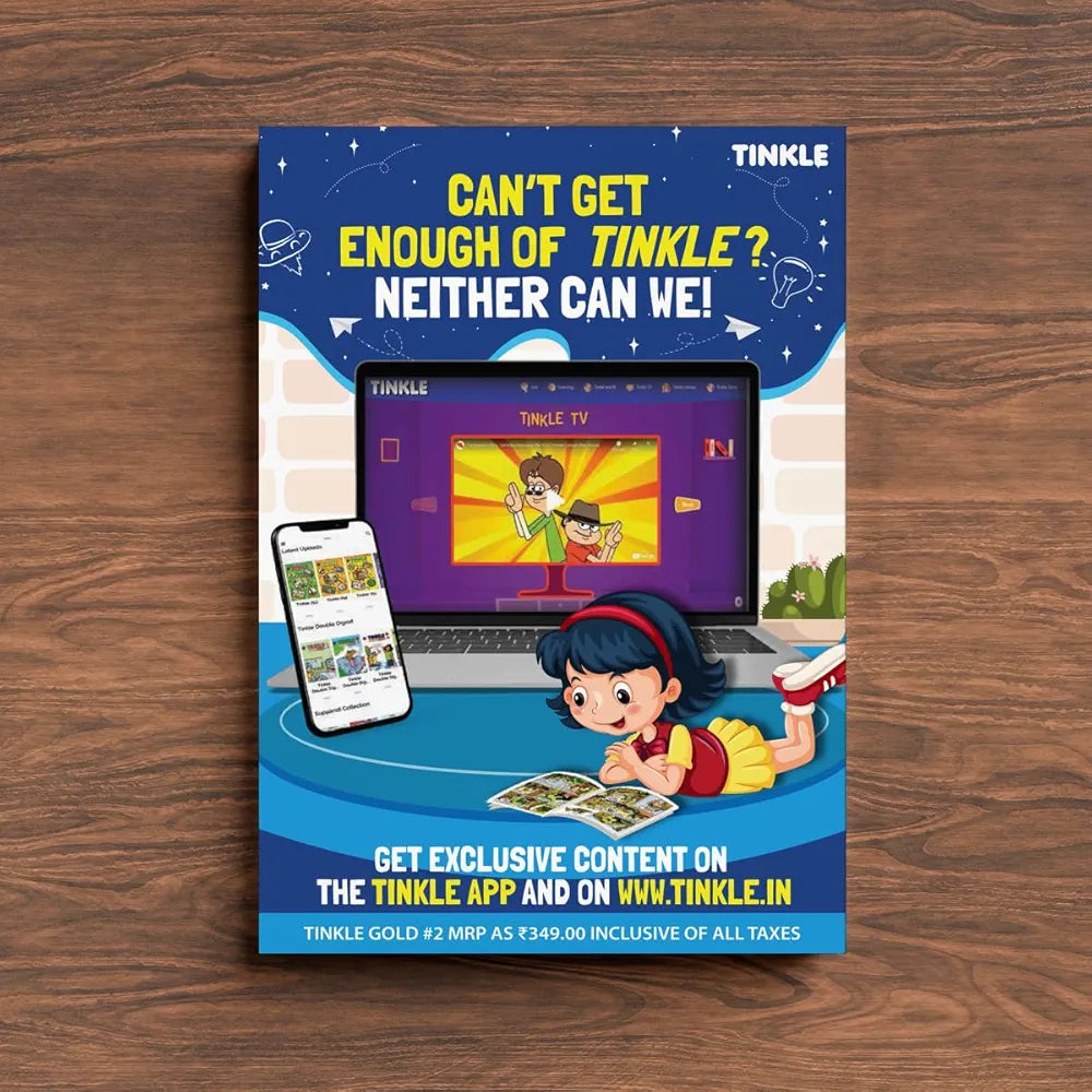 Tinkle Gold – 02 | Exclusive Comic Book Edition | Humour and Adventure Stories for Kids, Toddlers and Young Readers | Amar Chitra Katha