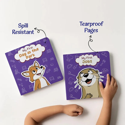 My First Learning  | Kids Board Books for Jobs, Musical Instruments, Sounds, Day in the Park & Day at Home | Interactive ... Age 0-3 Years 