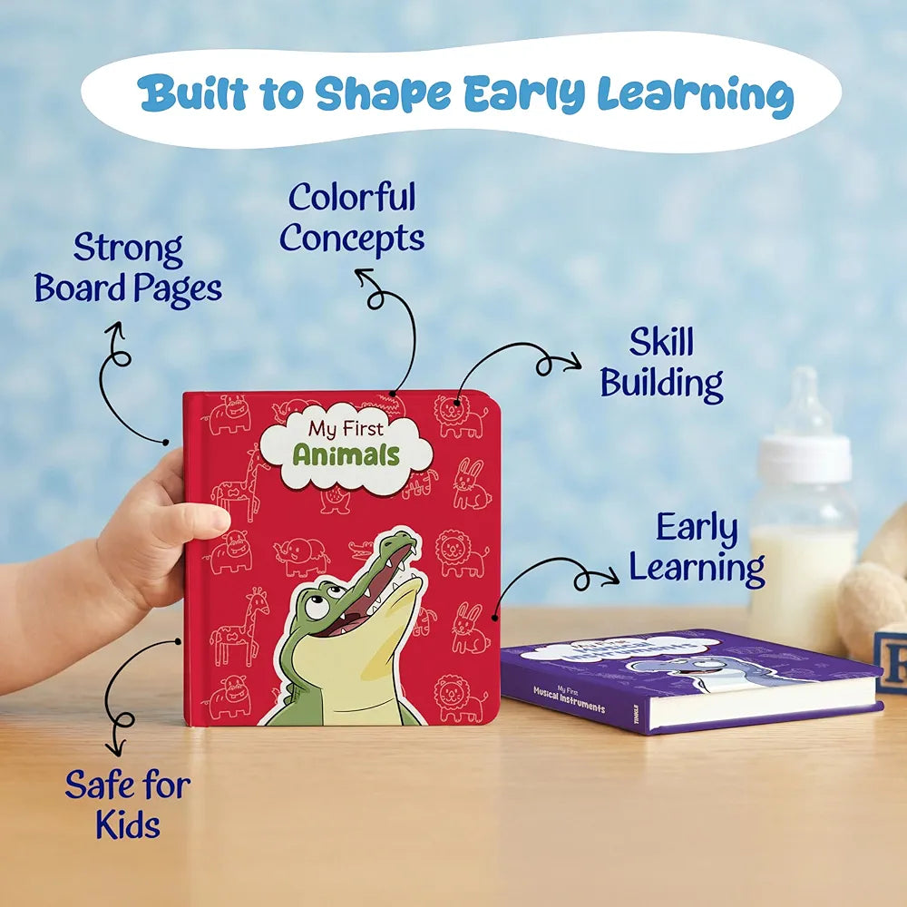My First Learning Box Set  - Early Learning Foundation for Toddlers & Kids Age 0-3 | Includes ABCs, Numbers, Animals, Fruits, ... Educational Gift 