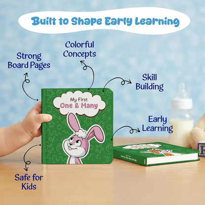 My First Learning  | Kids Board Books for Parts of the Body, Ways to Travel , Expressions, Opposites & One-Many | ... Age 0-3 Years 