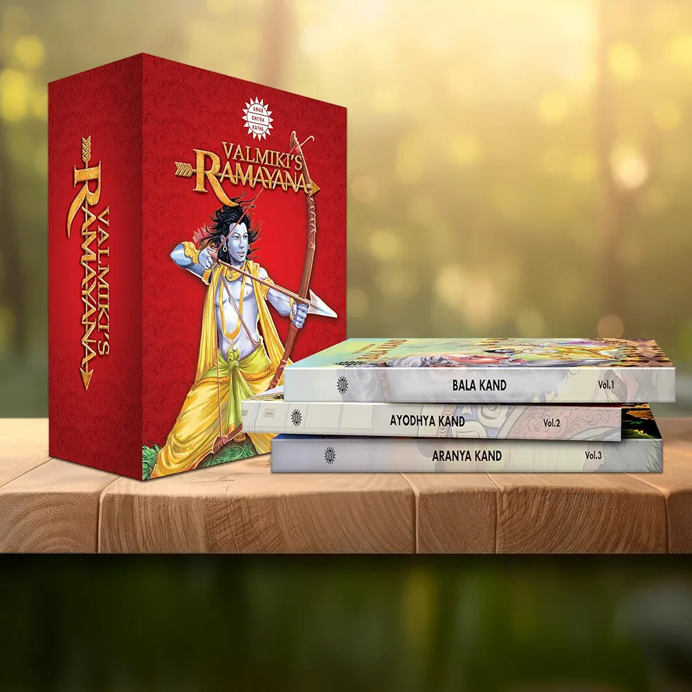 Valmiki's Ramayana – 6 Volume Comic Book Set | Ramayana Stories from Indian Epics & Mythology | Illustrated Tales for Kids & Adults | Amar Chitra Katha