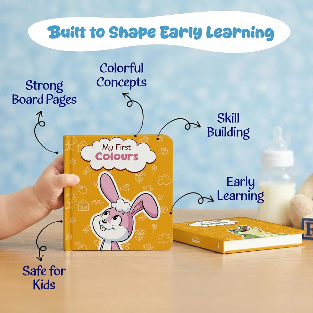 My First Learning  | Kids Board Books for Alphabet , Numbers, Shapes, Colours & Seasons | Essential Early Learning ... Age 0-3 Years 
