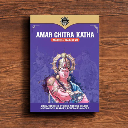 Amar Chitra Katha Assorted PACK OF 20 | Indian Mythology, History & Folktales | Cultural Stories for Kids & Adults | Illustrated Comic Books | Amar Chitra Katha 