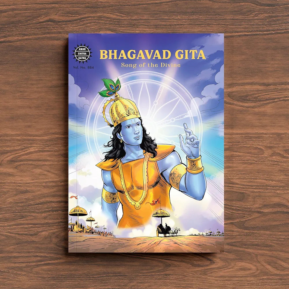Amar Chitra Katha Bhagavad Gita  | Authentic Illustrated Spiritual Guide for Kids & Adults | Teachings of Lord Krishna | Mythology & Philosophy Classic 