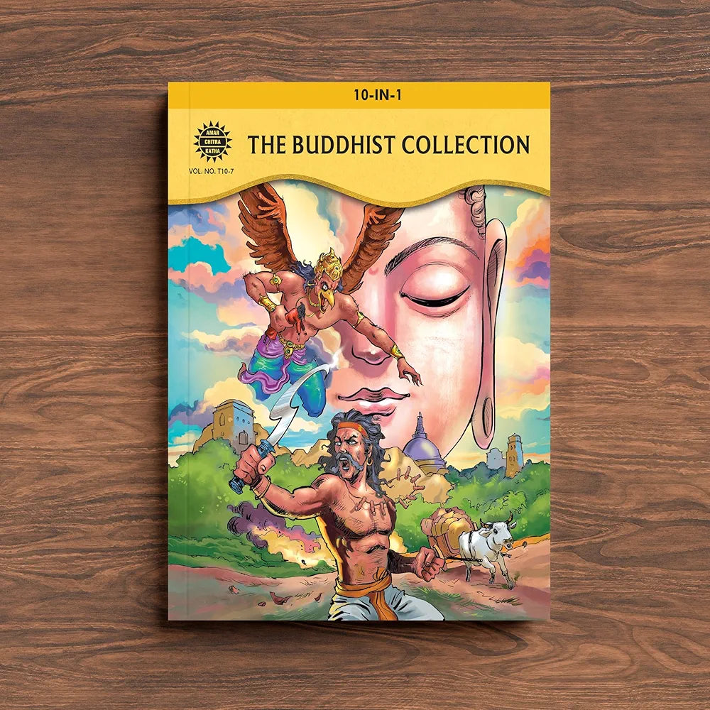 The Buddhist Classics Collection – Illustrated Comic Book Set | Stories of Buddha, Amrapali, King Kusha, Angulimala & Legendary Monks | Wisdom & Enlightenment for All Ages | Amar Chitra Katha 10-in-1