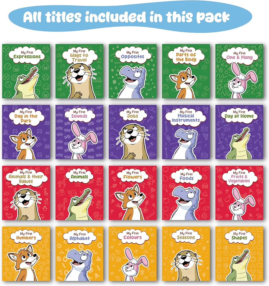 My First Learning Box Set  - Early Learning Foundation for Toddlers & Kids Age 0-3 | Includes ABCs, Numbers, Animals, Fruits, ... Educational Gift 