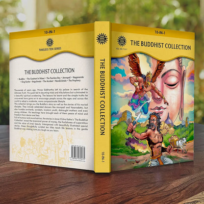 The Buddhist Classics Collection – Illustrated Comic Book Set | Stories of Buddha, Amrapali, King Kusha, Angulimala & Legendary Monks | Wisdom & Enlightenment for All Ages | Amar Chitra Katha 10-in-1